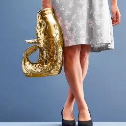 XXL Vase Poisson Blubb, or brillant