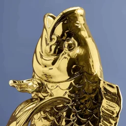XXL Vase Poisson Blubb, or brillant